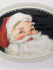 Santa with black background